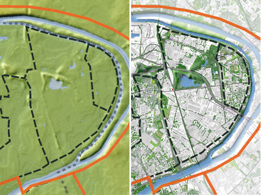 Cartes du relief et de la végétation 