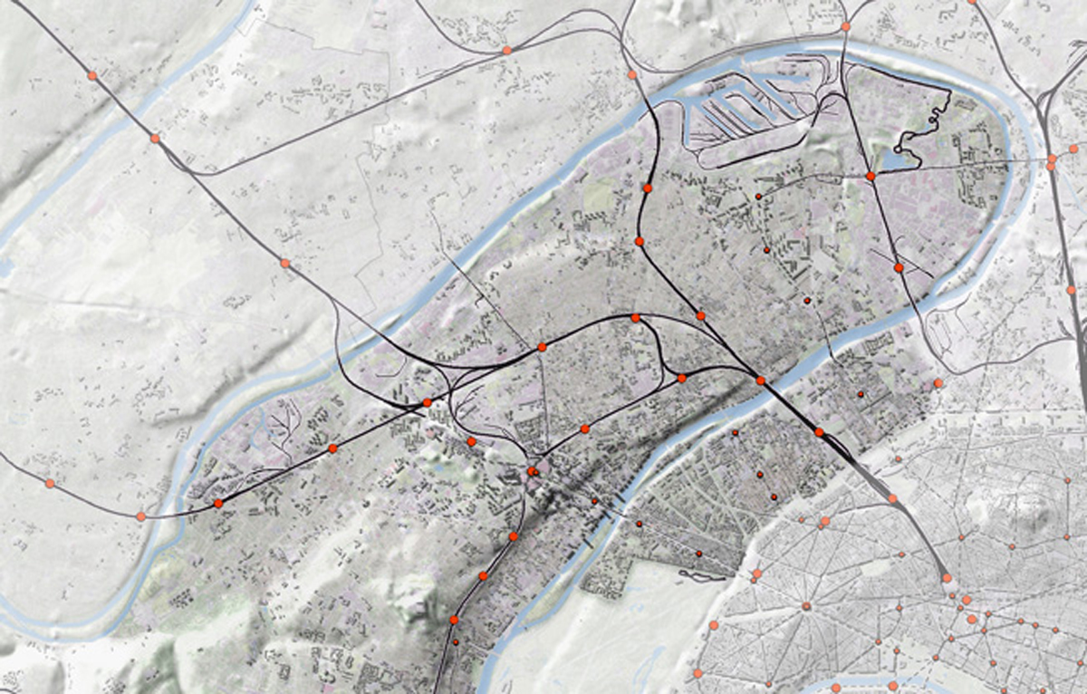 Carte du réseau ferré