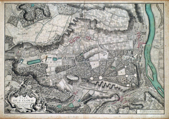 Plan de Saint-Cloud, levé et dédié à S.A.S. Monseigneur le Duc de Chartre par M. l’abbé Delagrive, 1744