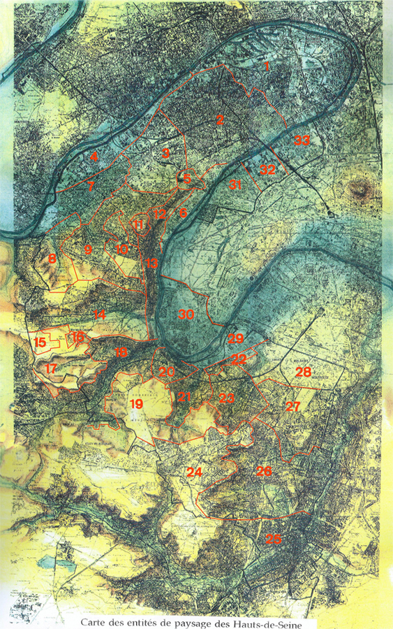 La principale carte du plan-guide 