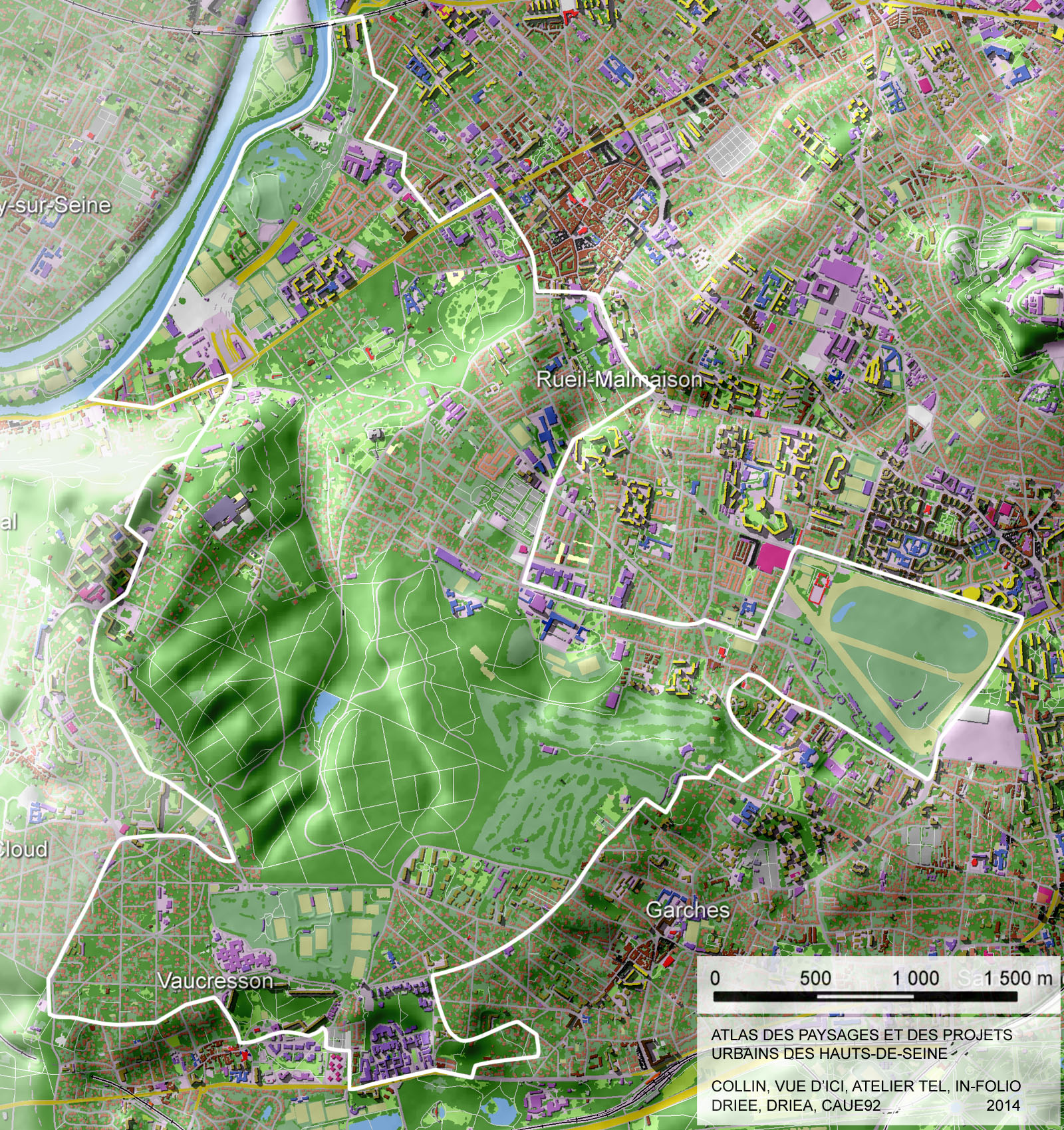 Le Parc naturel urbain - Carte de situation indicative