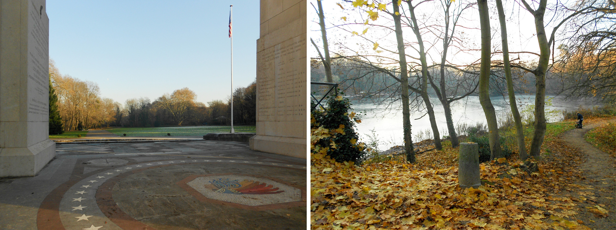 Mémorial Lafayette, l'étang de Villeneuve