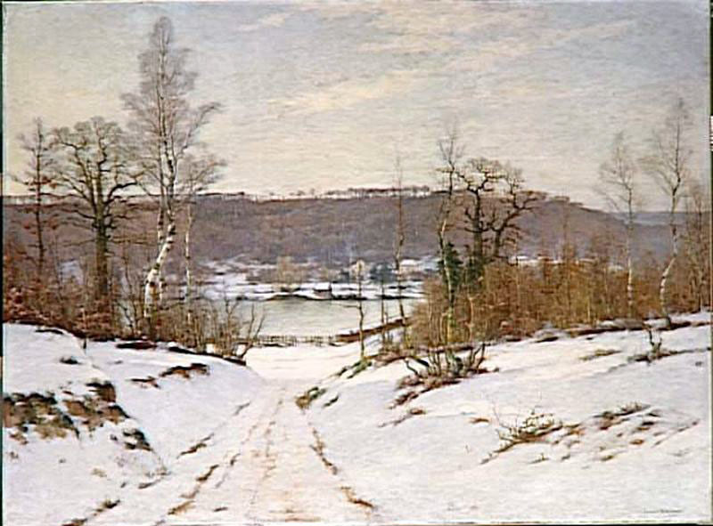 Lucien Simonnet (1849-1926), Ville-d'Avray, effet de neige, 1893, Paris, musée d'Orsay