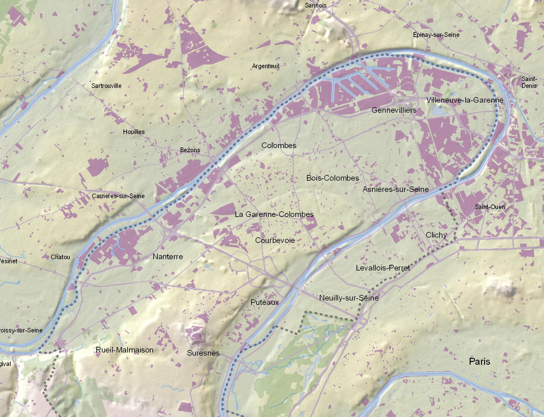 Localisation des zones d’activité