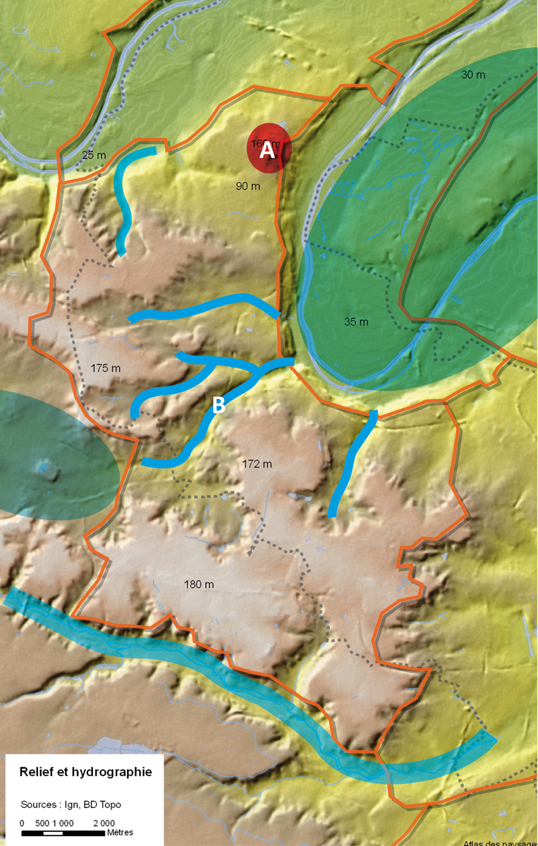 Carte des reliefs