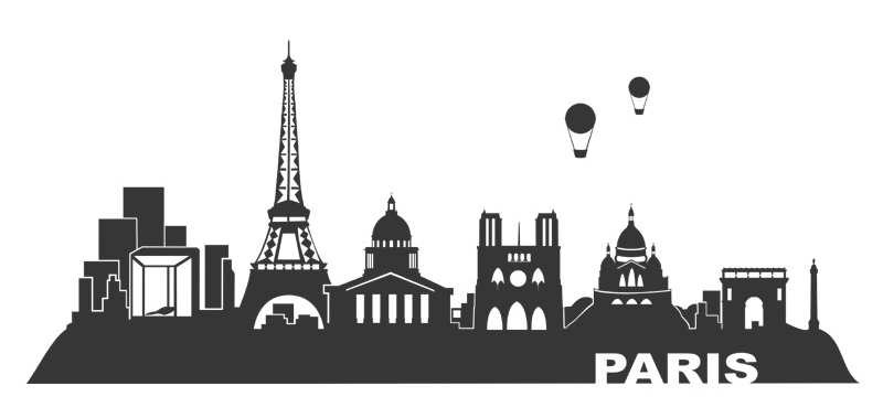 Un décor mural allemand symbolisant Paris