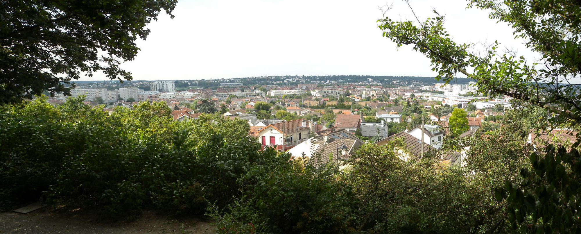 Une partie du plateau vue du Mont-Valérien