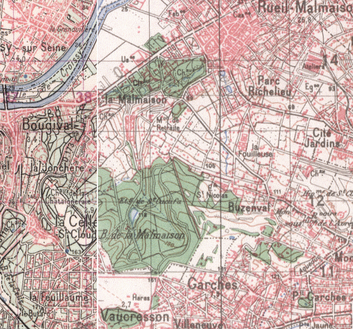 Carte IGN de 1950