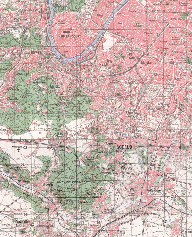 Carte IGN 1950