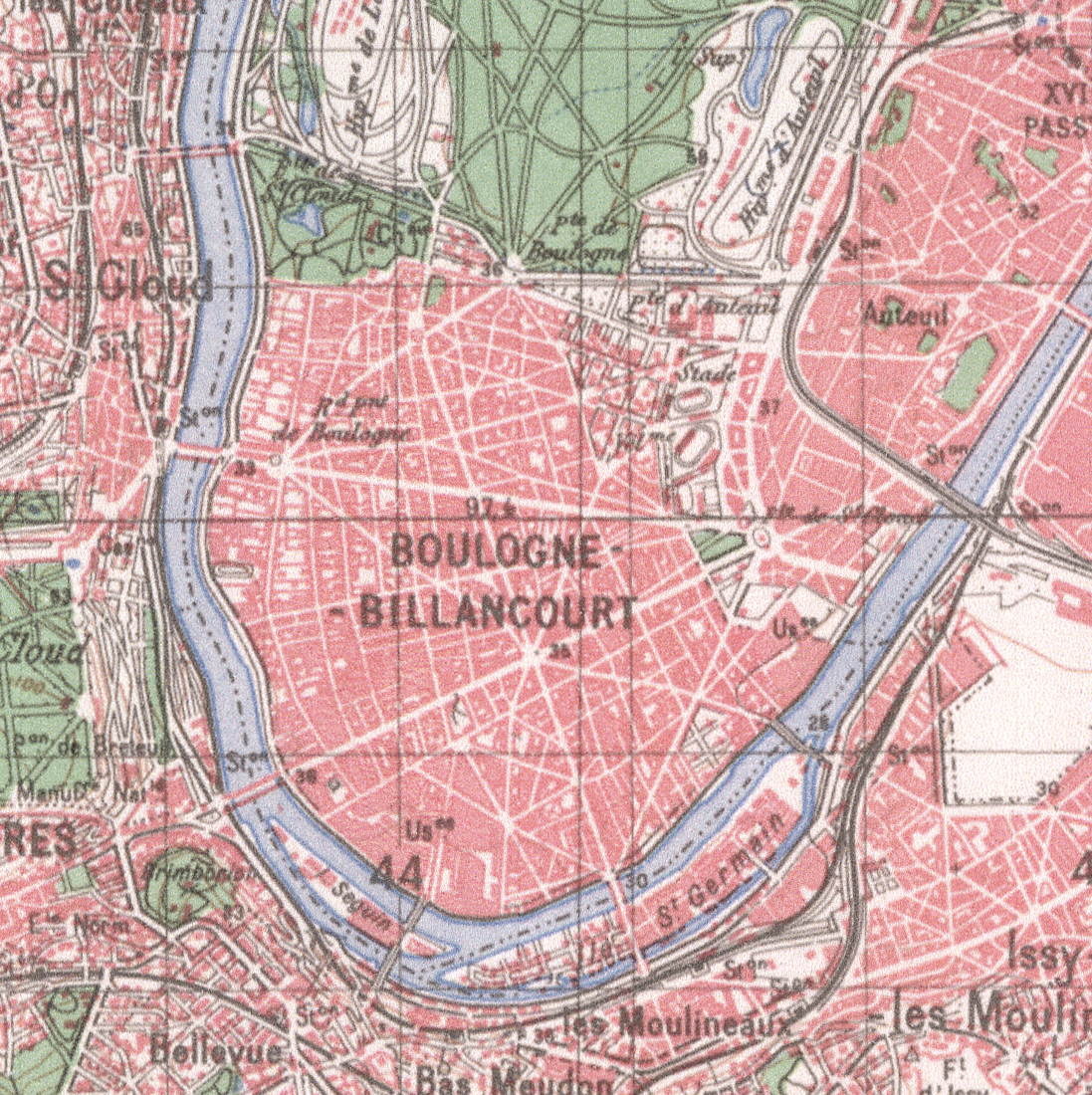 Carte IGN 1950
