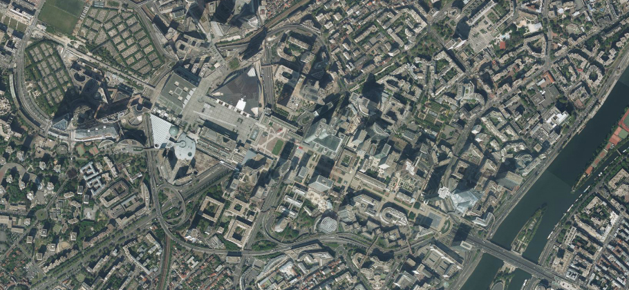 La Défense. Vue aérienne 