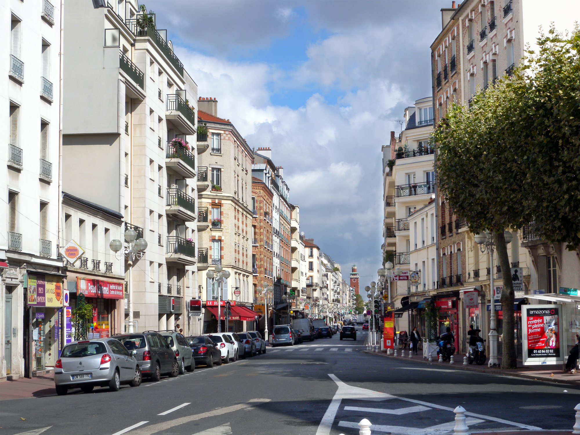 L’avenue de la République à Montrouge 