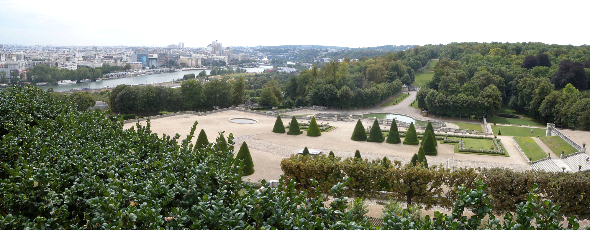 Le panorama vu du parc de Saint-Cloud