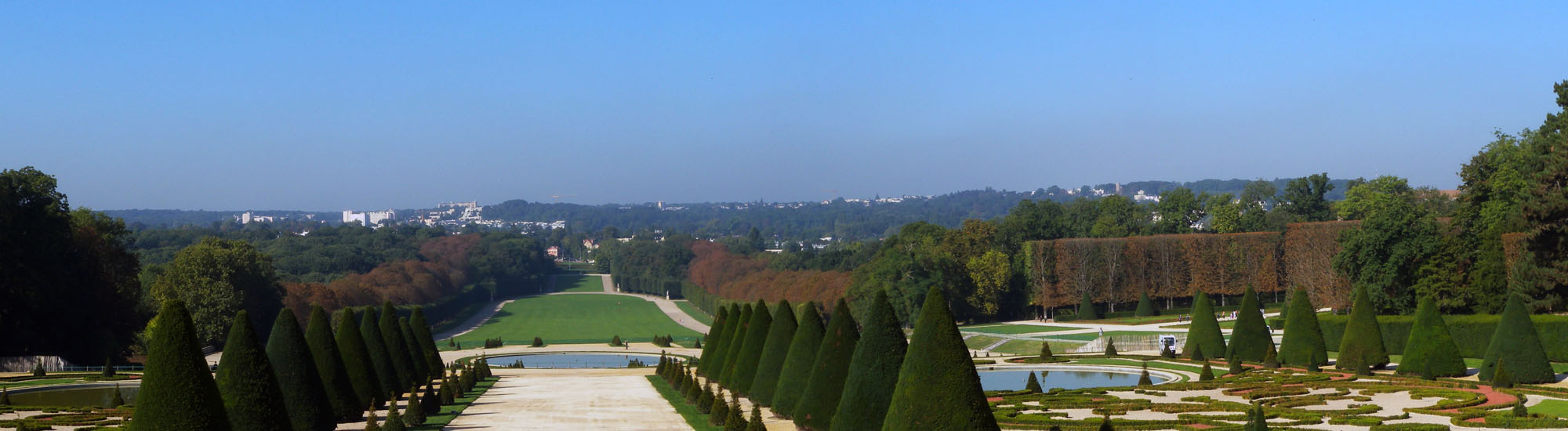 Vue vers les masses boisées de Châtenay-Malabry depuis l'esplanade du parc de Sceaux