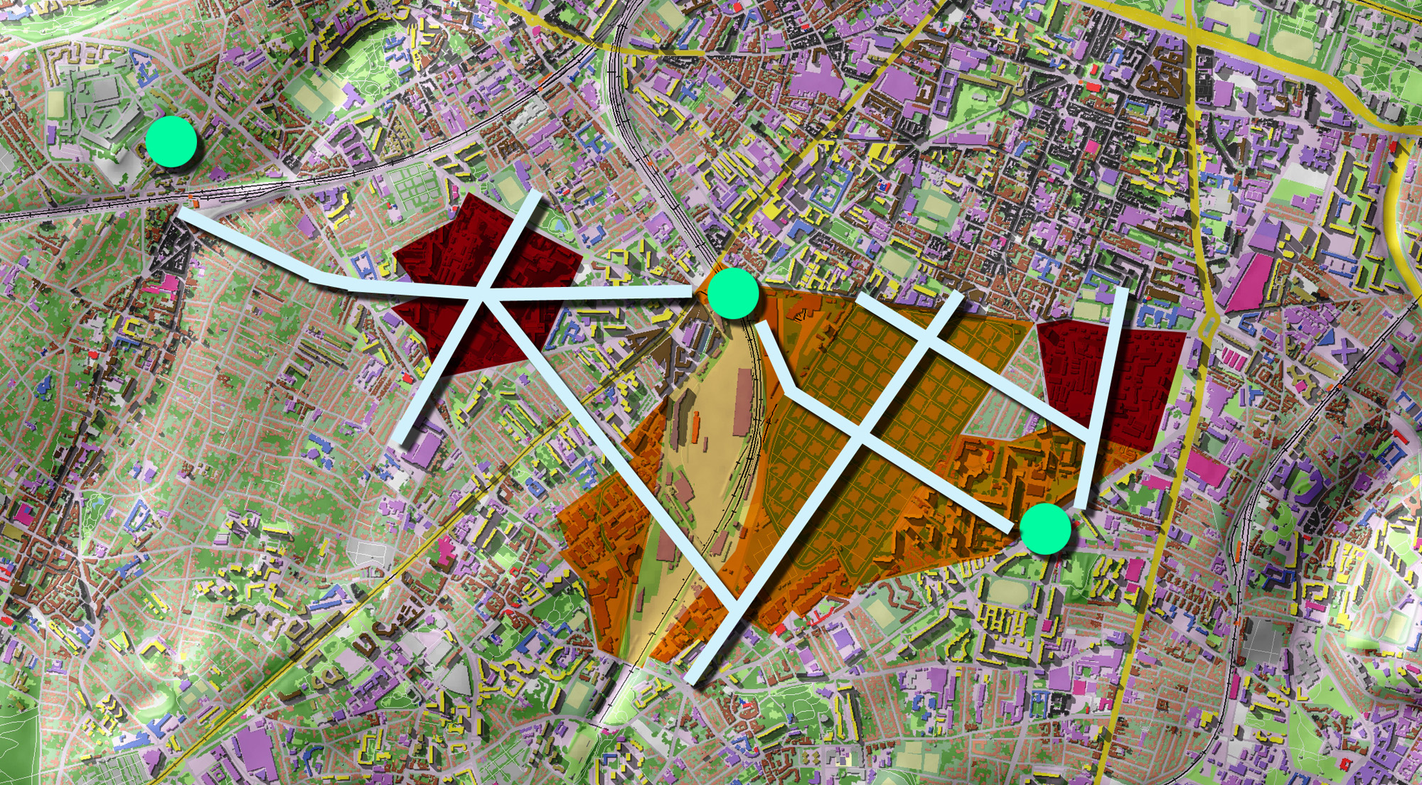 Une suggestion de remodelage du secteur des grandes emprises et des futures gares