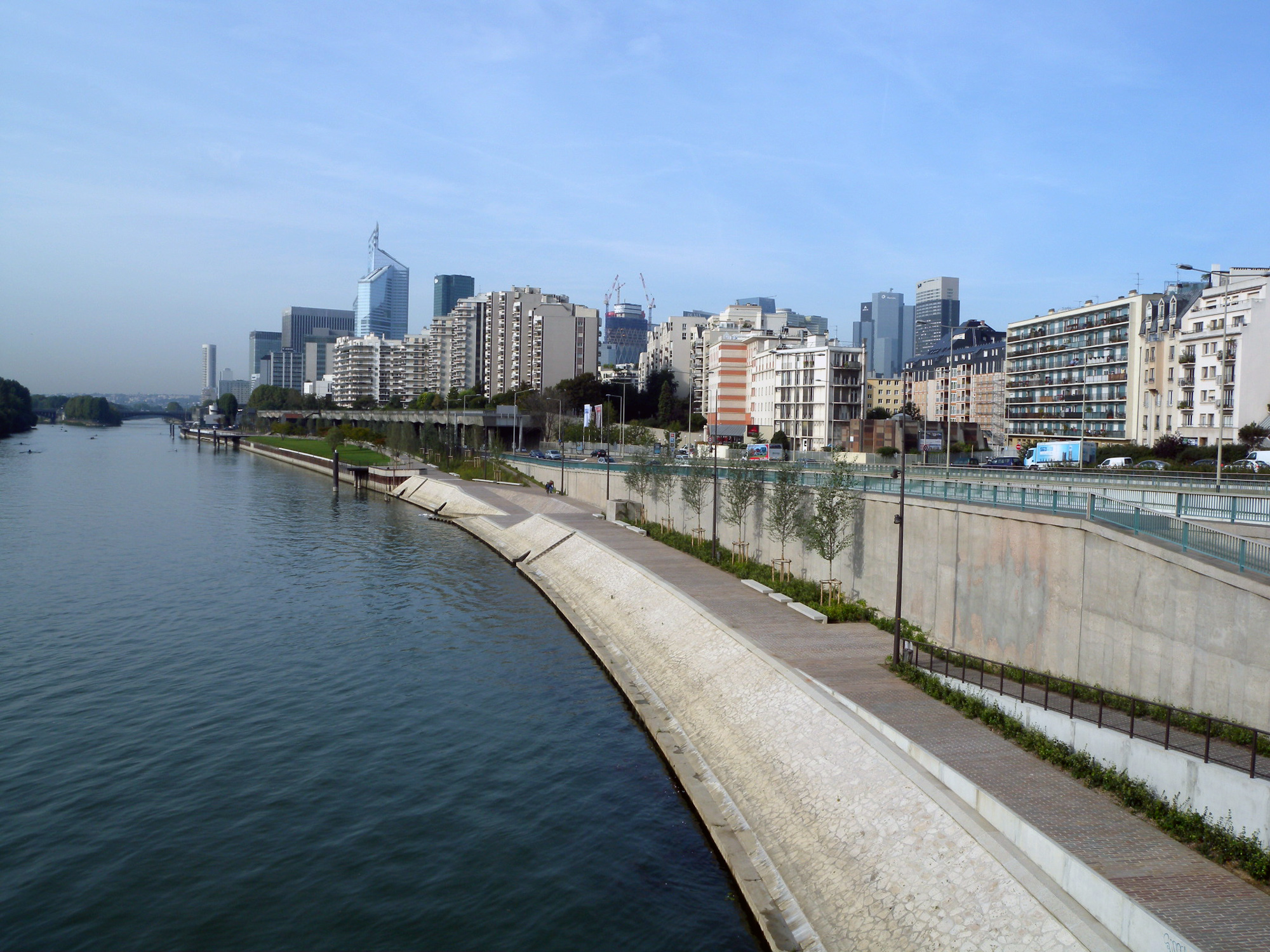 Berges aménagées à Courbevoie