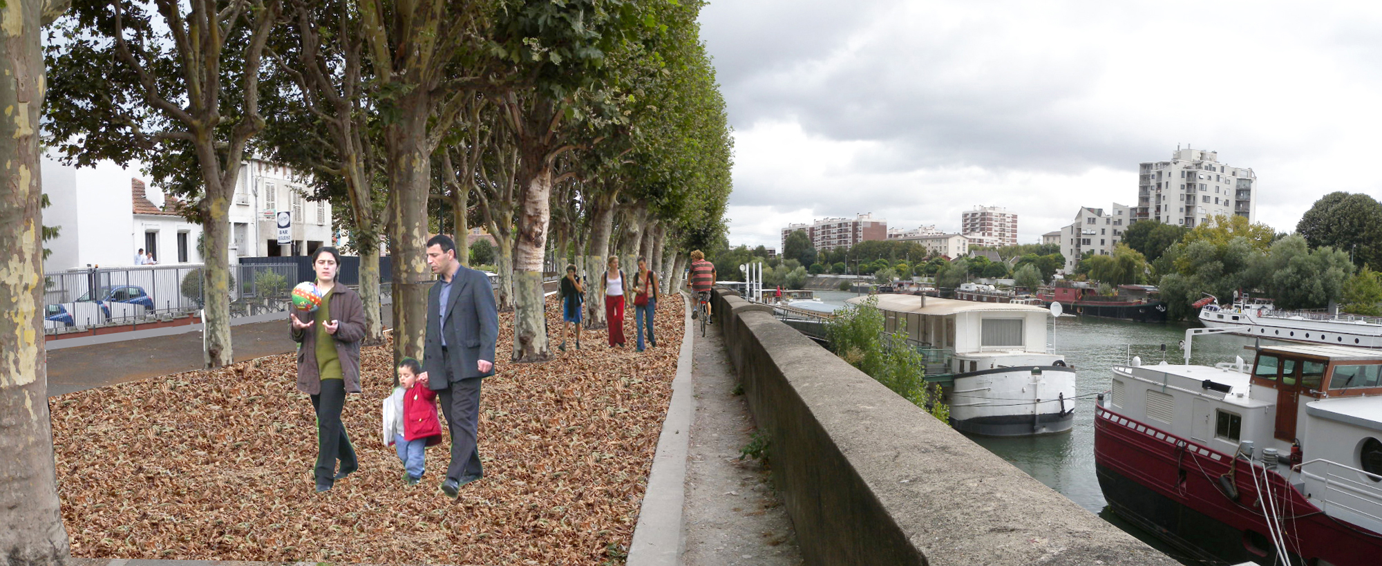 Villeneuve-la-Garenne, photo-montage