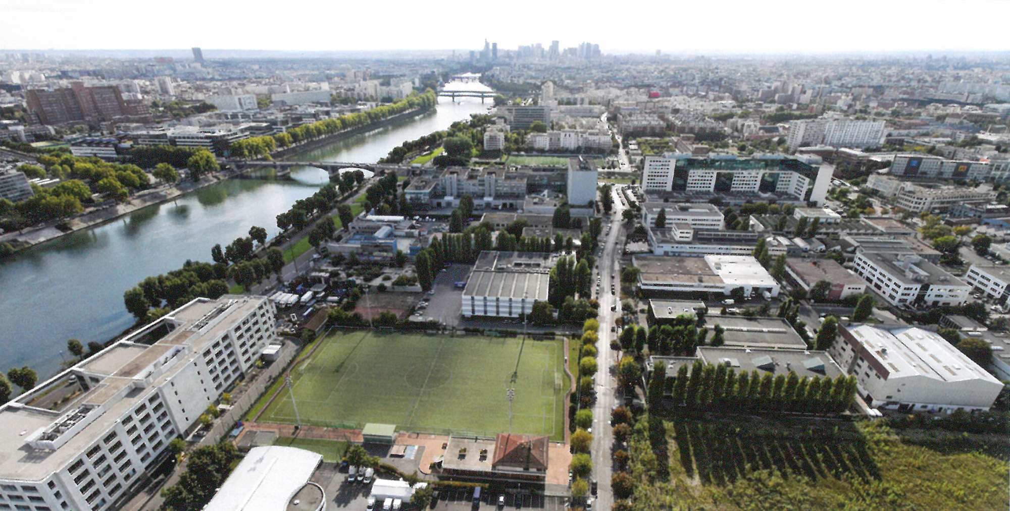Site du projet de la ZAC du parc d’Affaire à Asnières-sur-Seine