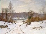 Lucien Simonnet (1849-1926), Ville-d'Avray, effet de neige, 1893, Paris, musée d'Orsay  en grand format (nouvelle fenêtre)