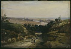 Paul Huet (1803-1869), Paris vu des hauteurs de Meudon (1848), chemin des Gardes, Sceaux, musée de l'Ile-de-France  en grand format (nouvelle fenêtre)