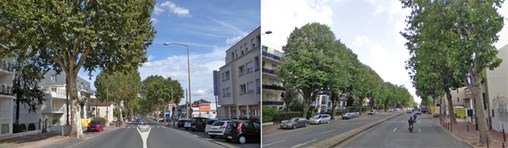 Avenue Leclerc (RD 986) à gauche, RD920 à droite  en grand format (nouvelle fenêtre)