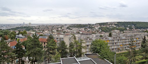 Vue depuis la terrasse de Meudon  en grand format (nouvelle fenêtre)